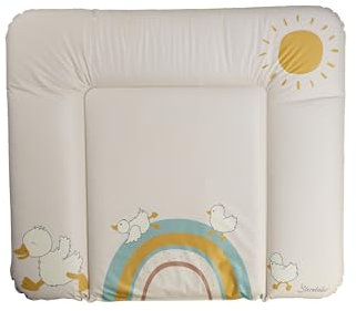 Sterntaler Wickelauflage, Wickelunterlage für Jungen Mädchen mit Motiv Ente Edda Lou
