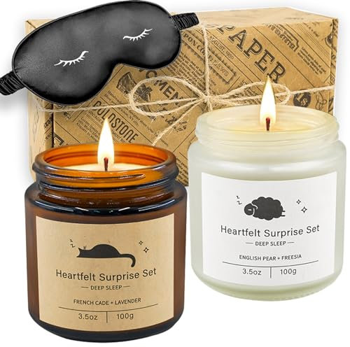 Duftkerzen im Glas,Geschenk-Duftkerzen,Natürliches Sojawachs, Duftkerzen Geschenke für Frauen, Sojawachs Aromatherapiekerze,für Jahrestag, Valentinstag, Muttertag, Yoga, Dekoration