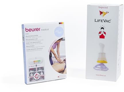 Kit de Emergencia LifeVac® + LifePad®. Incl. un dispositivo anti asfixia de Primeros Auxilios: Anti atragantamiento para Bebes, Niños y Adultos y un dispositivo para RCP
