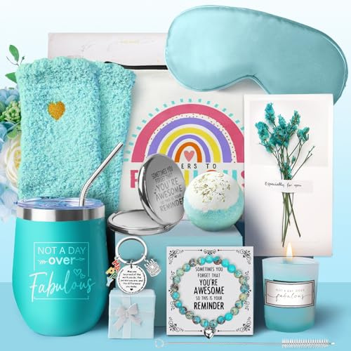 Coffret cadeau d'anniversaire pour femme, paquet de soins personnels avec panier de bain relaxant, cadeau de Noël pour maman, sœur, meilleure amie, épouse, fille, petite-fille, collègue, femme qui ont