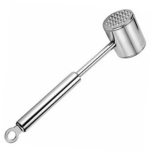 KOCKSHION Batticarne Martello per Intenerire Carne Doppia Faccia in Acciaio 304 Compatto Leggero Versatile per Cucina e Picnic