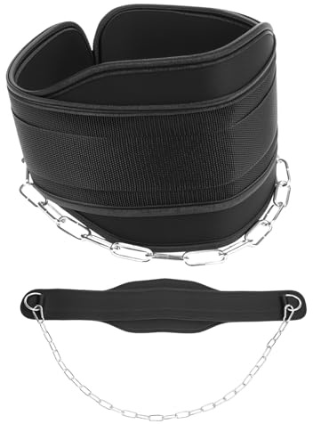 QWORK® Weight Lifting Belt With 36 Heavy Duty Steel Chain For Weightlifting
