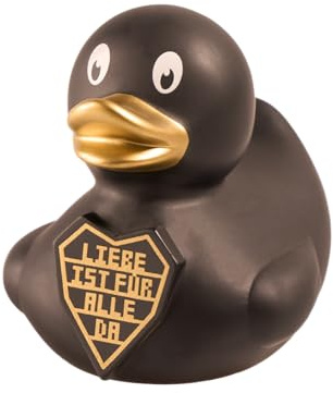 Rammstein gummianka LIFAD svart Badeente LIFAD, officiell bandmerchandise