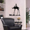 Vinyl Wandtattoo Dalis Elefant Skulptur Silhouette Platz-Elefant, Statue Salvador Dali Surrealistische Kunst Wandaufkleber Wandsticker Wanddekoration für Kunstatelier Kinderzimmer Wohnzimmer A514