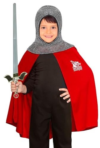 W WIDMANN MILANO Party Fashion - Costume enfant chevalier, cape et couvre-chef, Fête à thème, Carnaval