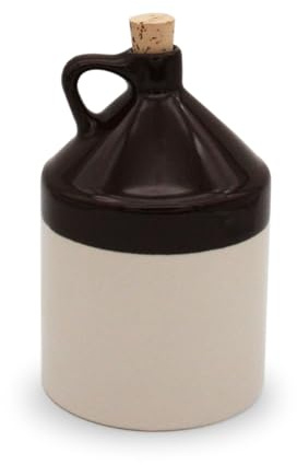 Ohio Stoneware Authentic Half Gallon Jug Natural Brown with Food Safe Glaze