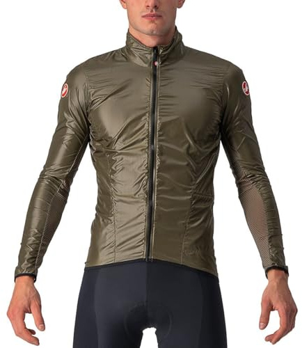 Castelli Herren Aria Shell Jacket Sportjacke, Moss Brown, XXL