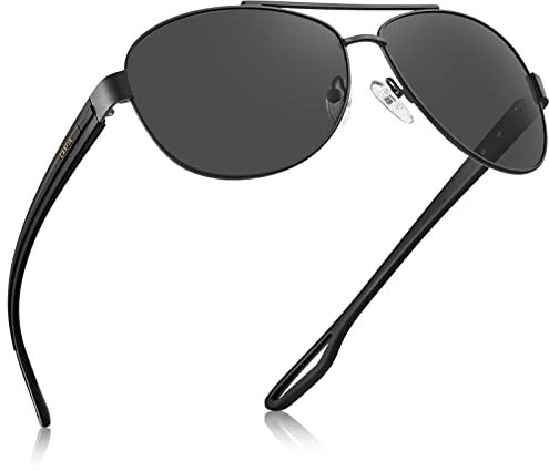 CARFIA Retro Polarisierte Damen Herren Sonnenbrille UV400 Schutz Outdoor Fahren Sport Brille