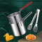 Mini freidora de Acero Inoxidable, freidora pequeña de Estilo japonés Que Ahorra Aceite con colador, Espumadera de Filtro, Mini freidora de Aceite Profundo para freír Muslos de Pollo, Papas