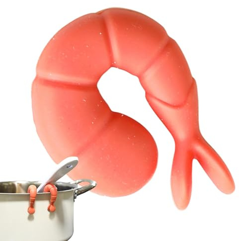 Pot Boil Over Protection, Lid Lifter Leak-Proof - Kitchen Aid Silicone Pot Lid Holder, Safe, Heat-resistant Pot Clip Steam Remover, Cute Decoration for the Kitchen Restaurant