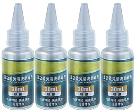 Flux De Soudure Pour Acier Inoxydable, Outil De Soudage Rapide Pâte De Flux Pâte À Souder Liquide, Liquide De Flux De Soudure Polyvalent En Cuivre Et Aluminium, 30 ml (paquet de 4)