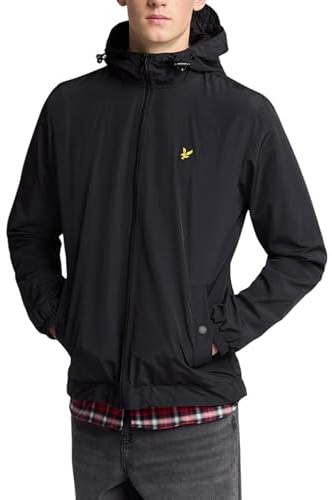Lyle & Scott Mid Jackets Zip Through Hooded Jacket Z865 Jet Black, M
