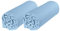 P'tit Basile - Set x 2 Spannbettlaken für Babytragetasche, oval, 40 x 80 cm, Bio-Baumwolle – Himmelblau – auch für Babyschalen und Wiegen – Baumwolle zertifiziert