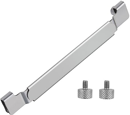 Grillhållare, 25 cm justerbart grillställ i rostfritt stål, grilltillbehör för svartsten, lägerkock, kunglig gourmet och annan platta grillplattor (silver)