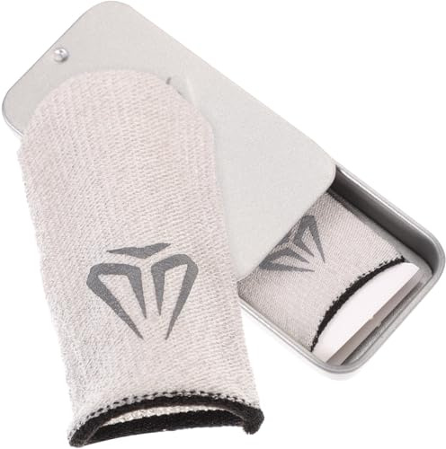 BESTonZON 1 Par Dedales Antideslizantes Guantes de Jugador Manga Dedo Respirable Cuna de Dedo Deportes electrónicos cunas para los Dedos Manga del Pulgar Planchar