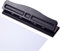 Sertay Schwarz Verstellbarer Locher, Verstellbarer 4 Abstände Locher, Verstellbarer Locher Metall, Bindings Verstellbarer Locher, Verstellbarer Locher Loseblatt, Geeignet für verschiedene Papiersorten