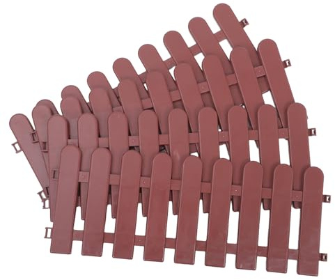 DOITOOL Valla para Tortugas Terrestres, Recinto para Mascotas, PVC, Estructura DIY, 4 Piezas, Uso en Jardín y Parterre de Flores, Color Café