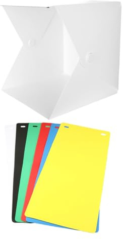 CHICAMPERA Box Fotografico Portatile LED Montaggio Rapido in Abs per Piccoli Prodotti e Scarpe, Scatola Luminosa Bianco per Sfondo Fotografico senza Ombre