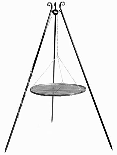 GMD Living Schwenkgrill LODSCH 180 cm inkl. Grillrost aus Rohstahl, Größe:Grillrost Ø60 cm