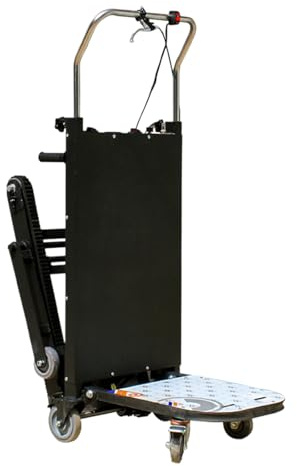 Carretillas Eléctricas para Subir Escaleras que Mueven Objetos Pesados Hacia Arriba y Hacia Abajo sin Esfuerzo, Capacidad de Carga Máxima de 500 kg, Plataforma para Subir Escaleras Plegable