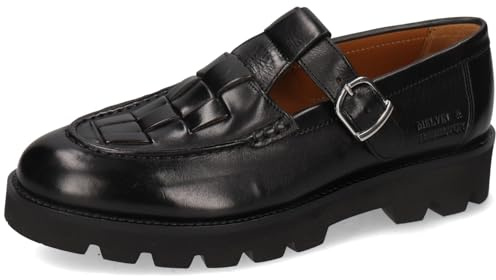 Melvin & Hamilton Jade 14, Mocasín Monkstrap Mujer, Negro, 41 EU