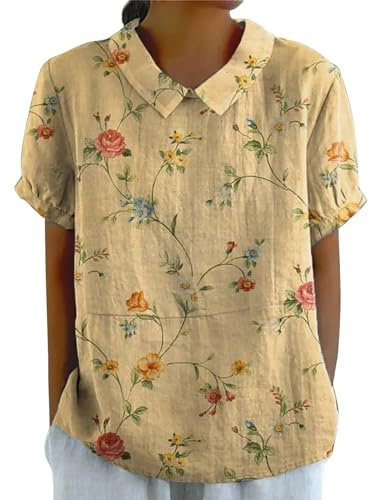 Camisa de Lino de Manga Larga para Mujeres, Top de Cuello Alto de Corte Entallado para Mujer, Camisetas Basicas Mujer Manga Larga, Camisa Negra Mujer, Blusa Fiesta Mujer Manga Larga, Camisa Mujer