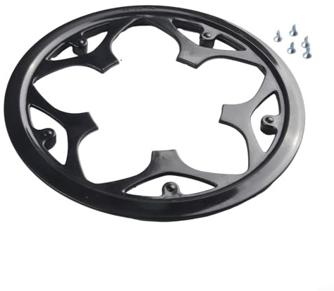 Jonikuper Crankset Guard Protector Plastic Chain Wheel For Ring Cover for Road and Mountain For Bike Components, Black(G5TCO-48)