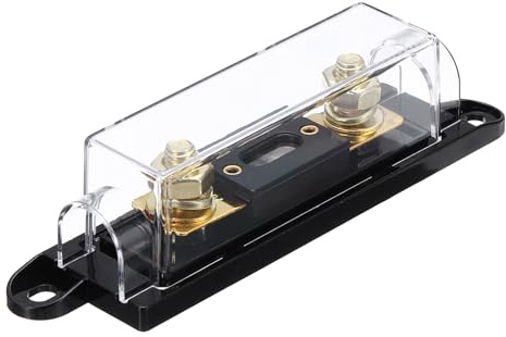 QUARKZMAN 1 Kit Portafusibile ANL 40 A 32 V Con Fusibile 40 A 0/2/4/8 Gauge AWG Blocco Fusibile Inline Scatola Fusibile Blocco Fusibile Auto Per Radio Audio Inverter Amplificatore