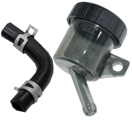 Serbatoio del Liquido Frenante per Moto – Vaschetta Olio da 1,6 Pollici | Sostituzione Cilindro Maestro ABS | Vaschetta Olio Pompa Freno Posteriore per Moto, E-Bike, Scooter & Dirt Bike