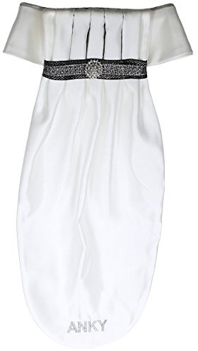 Anky Plastron Pleated Crown - Weiß - Gr. M