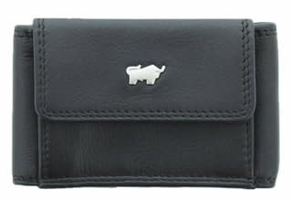 BRAUN BÜFFEL Herren Geldbörse aus echtem Leder Golf 2.0 XS - mit Druckknopf - extra kleines Portemonnaie für Männer - Schwarz
