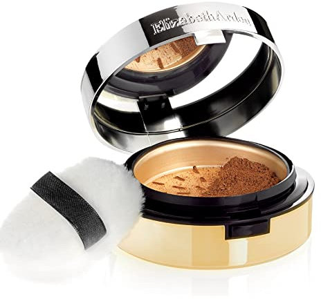 Elizabeth Arden Pure Finish Mineral Powder Foundation in Shade 4, 8.33g, Non-Drying, Skin-Brightening Powder, Sheer to Full Coverage, for Normal to Oily Skin
