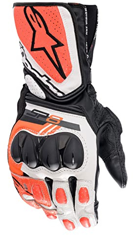 Alpinestars SP-8 V3 Motorradhandschuhe (Black/Red/White,XL)