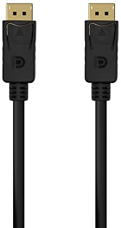 AISENS Cable DISPLAYPORT V1.2 4K@60Hz. DP/M-DP/M. Negro.1.5M