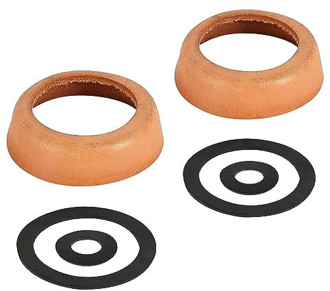 MEISO Set di 2 guarnizioni in pelle, per pompa a mano tipo 75 O, guarnizione ad anello e manicotti a pistone, per pompa a pistone, pompa da giardino, pompa per fontane, pompa a mano di ricambio