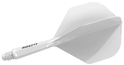 CUESOUL Rost 77 Eje de dardo Integrado y Pluma,Forma estándar,Juego de 3 (Serie de Colores sólidos)
