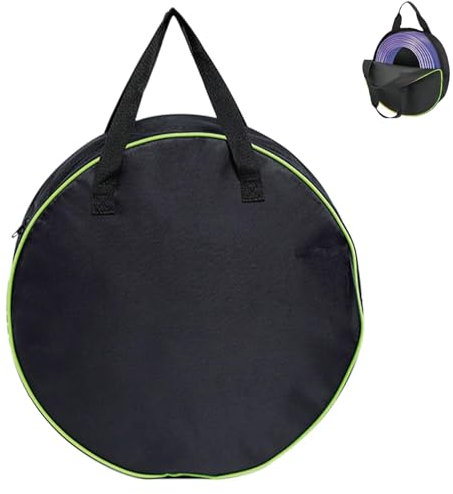 KxrTpx Water Resistant Caravan Cable Bag, EV Portable Cable Bag - Large Capacity, Double Handle for Caravan, Motorhome, Campervan, Garden, EV Charging Hook Up, Extension Leads (Black)