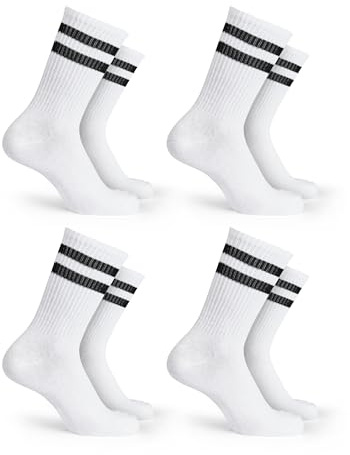 Basic Treasure Pack de 4 Pares de Calcetines Deportivos para Niños | Algodón | Estructura acanalada antideslizante | Certificado OEKO-TEX | Transpirables | Para deporte o escuela