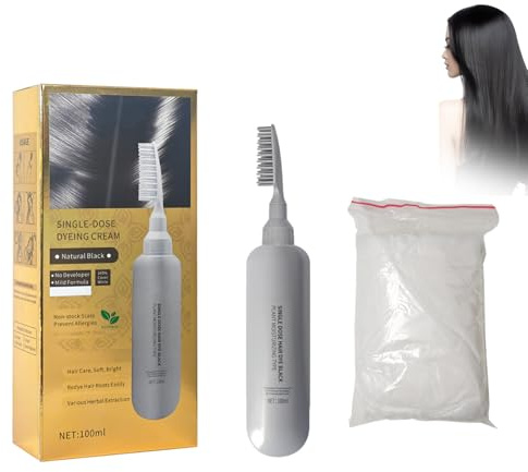 Hair Dye, Gentle Colouration with Nourishing Effect, for Smooth and Shiny Hair, Gentle Formula for All Hair Types, Easy to Use with Long-Lasting Result