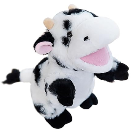 Marionetta a mano | Peluche interattivo morbido e tenero con cellulare, pupazzo di peluche animale, per ragazze, famiglia, amici, classe, Natale, compleanno, gioco di ruolo e