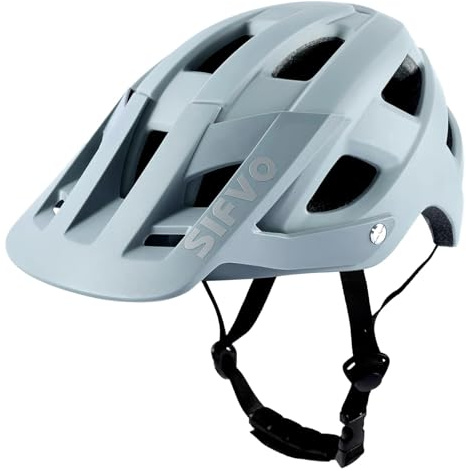 SIFVO Casco Bicicleta Adulto Casco de Bicicleta para Hombre y Mujer, Casco MTB con Visera M/L (54-62 cm)