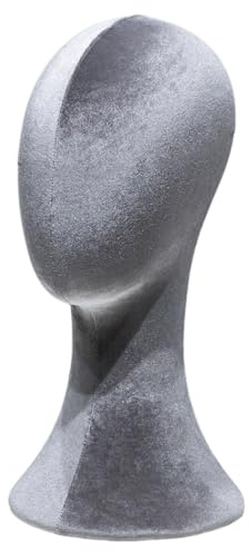 harayaa Présentoir à perruques, tête de mannequin, support pour chapeaux, coiffes et colliers, Style A
