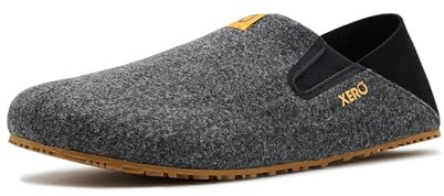 Xero Shoes Women's Pagosa Faux-Wool Barefoot House Slippers, Black, 7