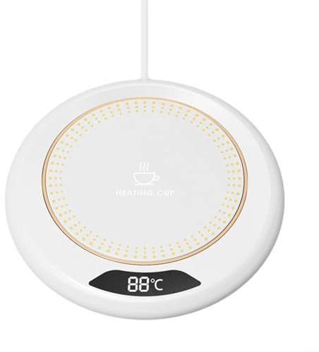 Chauffe-tasse thermostatique USB 3 vitesses (blanc)