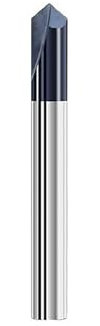 WZFC Fresa De Extremo De Chaflán De 90 Grados, Fresa De Extremo De Carburo, Broca Enrutadora De Chaflán, Cortador De Chaflán De 2 Flautas,12x12x75L