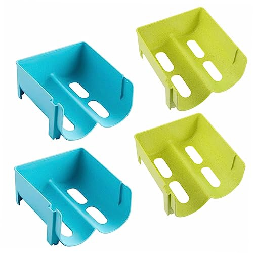 MAGICLULU Estante Organizador Apilable para Frigorífico 4 Cajas De Almacenamiento De Cerveza y Bebidas