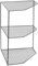Sharplace Kitchen Storage Rack,Multi Layer Corner Shelf Stand,Freestanding Stand Pot and Pans Tower,Pot Rack Metal Frame for Countertop, black, 3 tier