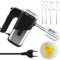 Handmixer, 800W Elektrisch Handrührgerät, Mixer Handrührer mit 4*Edelstahl Zubehör, 5 Einstellstufen, Edelstahlkneter Handmixer, Rührgerät Handmixer, Küchenmixer, Handrührer (Schwarz)
