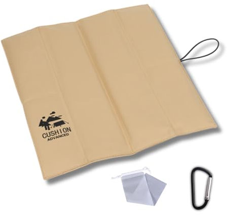 Pursufect Outdoor Sitzkissen Faltbar - Wasserdicht & Leicht, Isolierend und Strapazierfähig, Mit Aufbewahrungstasche und Karabiner, Perfekt für Camping, Wandern, Picknick und Reisen