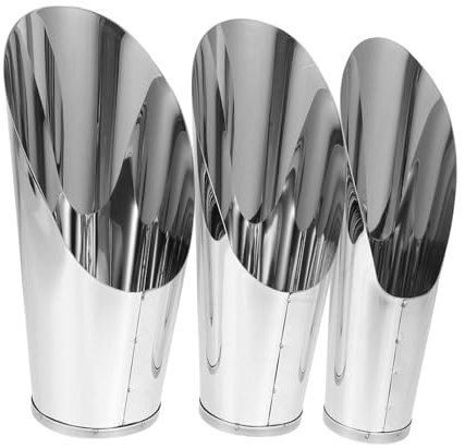 SOIMISS Pala para De Acero Inoxidable para Jardín y Macetas Set De 3 Piezas (Grande Mediana Pequeña) Herramienta De Jardinería Duradera y Resistente Adecuado para Plantar Suculentas y Bonsáis